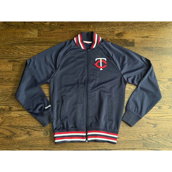 Mitchell & Ness Minnesota Twins Full Zip Batting Practice Jacket Size Small - Picture 1 of 9